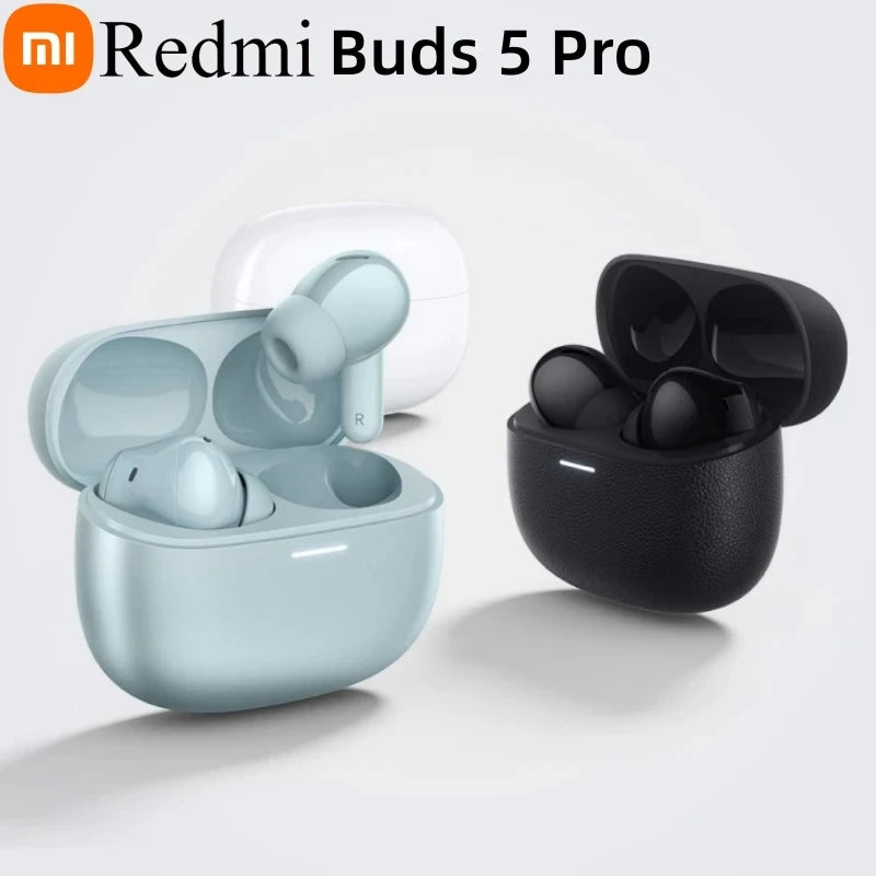 New Xiaomi Redmi Buds 5 Pro Bluetooth Earphone TWS True Wireless Earbuds  52dB Noise Cancelling