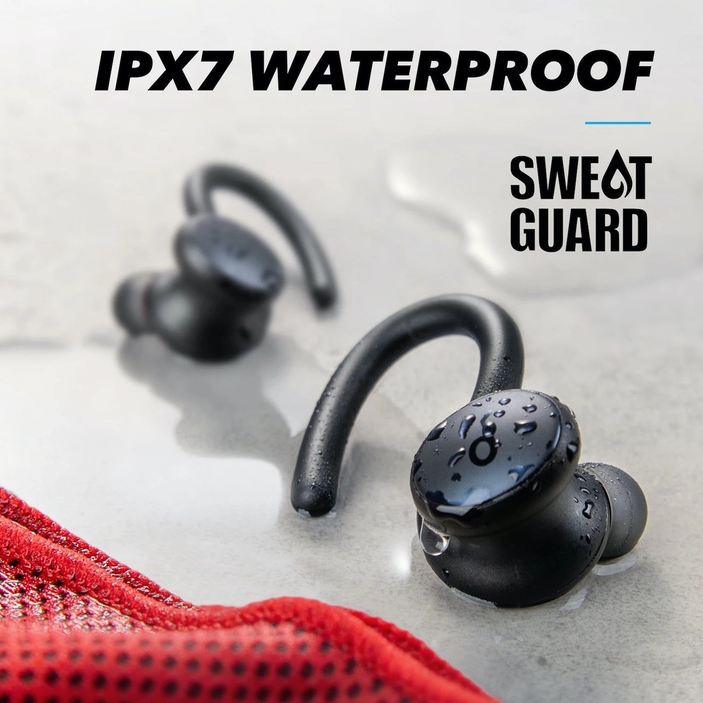 Original Anker Soundcore Sport X10 Wireless Bluetooth Earphone Rotating Ear Hooks Deep Bass IPX7 Waterproof Sweatproof Running - A1Smartstore®