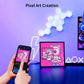 Divoom Pixoo 64 Digital Photo Frame with 64*64 Pixel Art LED Picture Electronic Display Board,Neon Light - A1Smartstore®