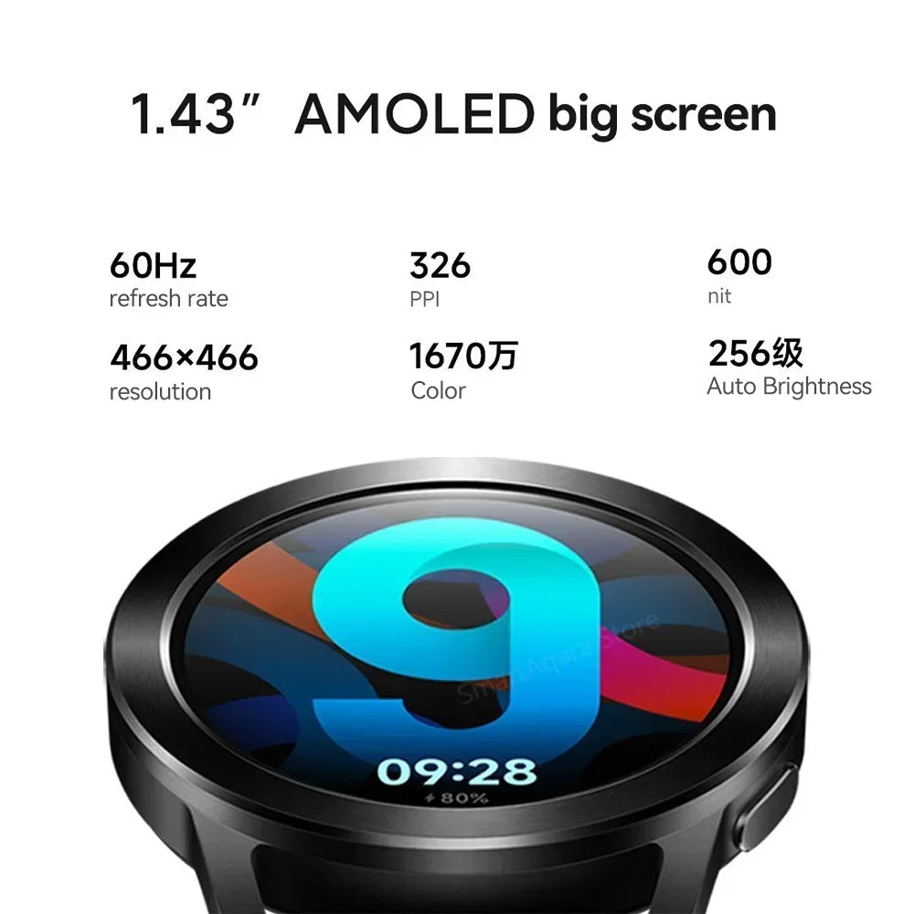 Xiaomi Watch S3 AMOLED Display Bluetooth5.2 Smart Watch Heart Rate Blood Oxygen Monitoring 5ATM Waterproof Sports Tracking - A1Smartstore®