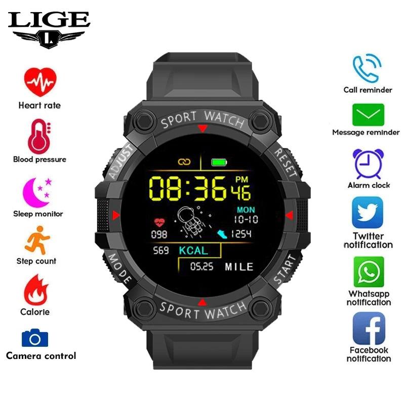 2021 LIGE New Sport Smart Watch Men Women Heart Rate Blood Pressure Fitness Tracker Sports Bracelet - A1SmartStore®