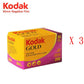 3 pets of Kodak UltraMax 400 Gold Colorplus 200 Color Print Film 35mm 135 36Exp X 3 Packs - A1SmartStore®