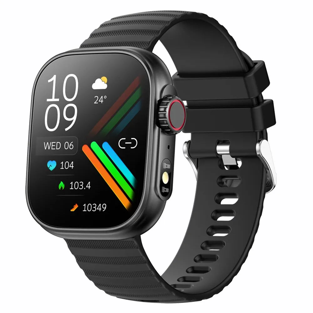 SENBONO Smart Watch Men Women LED Flashlight 100+ Sport Modes Fitness Tracker Body Temperature 2.01” Screen Smartwatch Men Women - A1Smartstore®