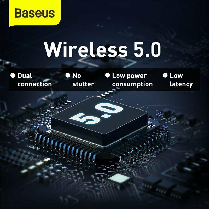 Baseus Bluetooth 5.0 Earbuds TWS Wireless Earphones with Microphone Headphones - A1SmartStore®