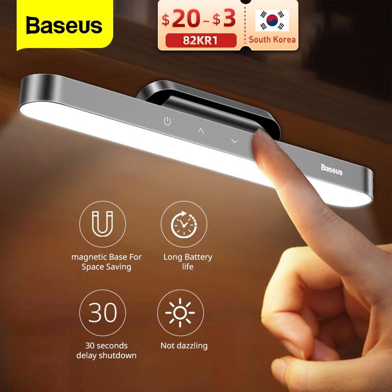 Baseus LED Table Lamp Magnetic Desk Lamp Hanging Wireless Touch Night Light - A1SmartStore®