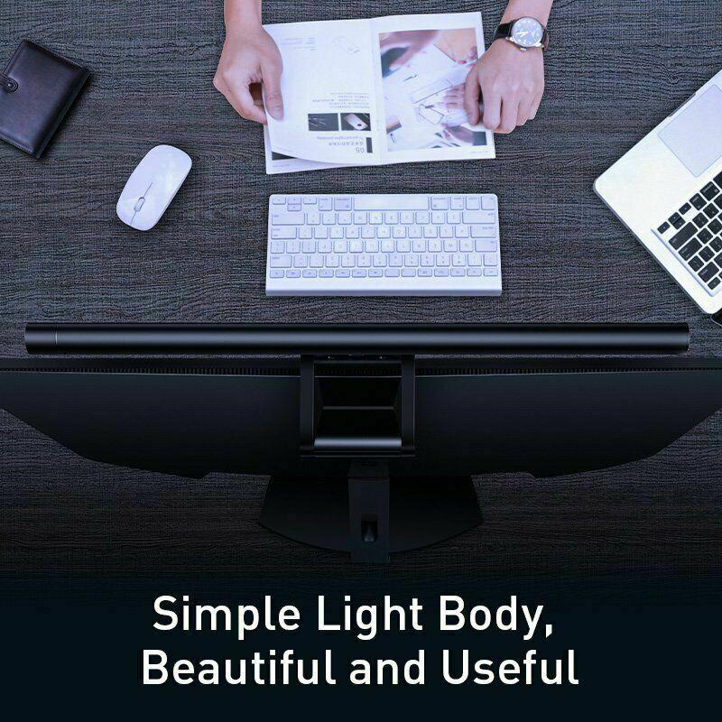 Baseus USB LED Desk Lamp E-Reading Screen Light Hanging Computer Dimmable Strip - A1SmartStore®