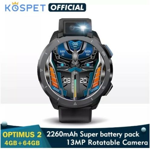 KOSPET Optimus 2 smart watch 4GB 64GB Full touch screen 2260mAh Sport Men's watches - A1SmartStore®