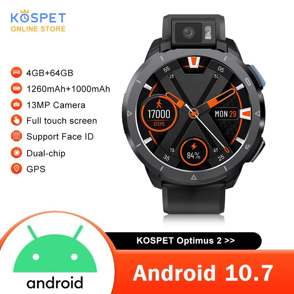 KOSPET Optimus 2 smart watch 4GB 64GB Full touch screen 2260mAh Sport Men's watches Fitness bracelet - A1SmartStore®