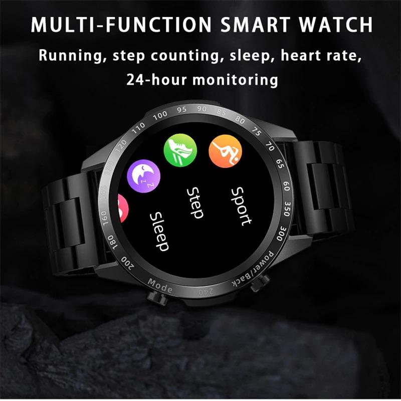 LIGE Bluetooth Call Watch Smart Watch Men Full Touch Fitness Tracker Blood Pressure - A1SmartStore®