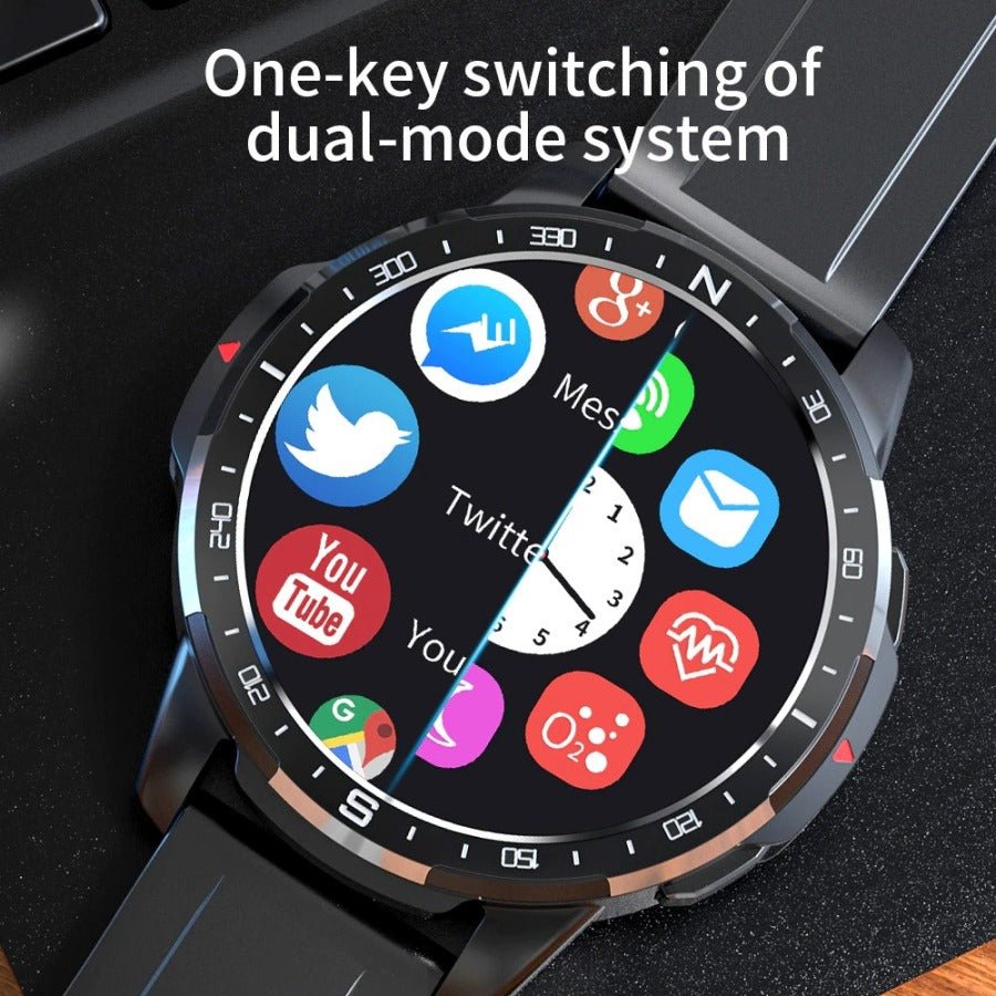 LOKMAT APPLLP 7 1.6" 4GB 128GB dual mode 4G SpO2 Sleep Monitoring Smartwatch - A1SmartStore®