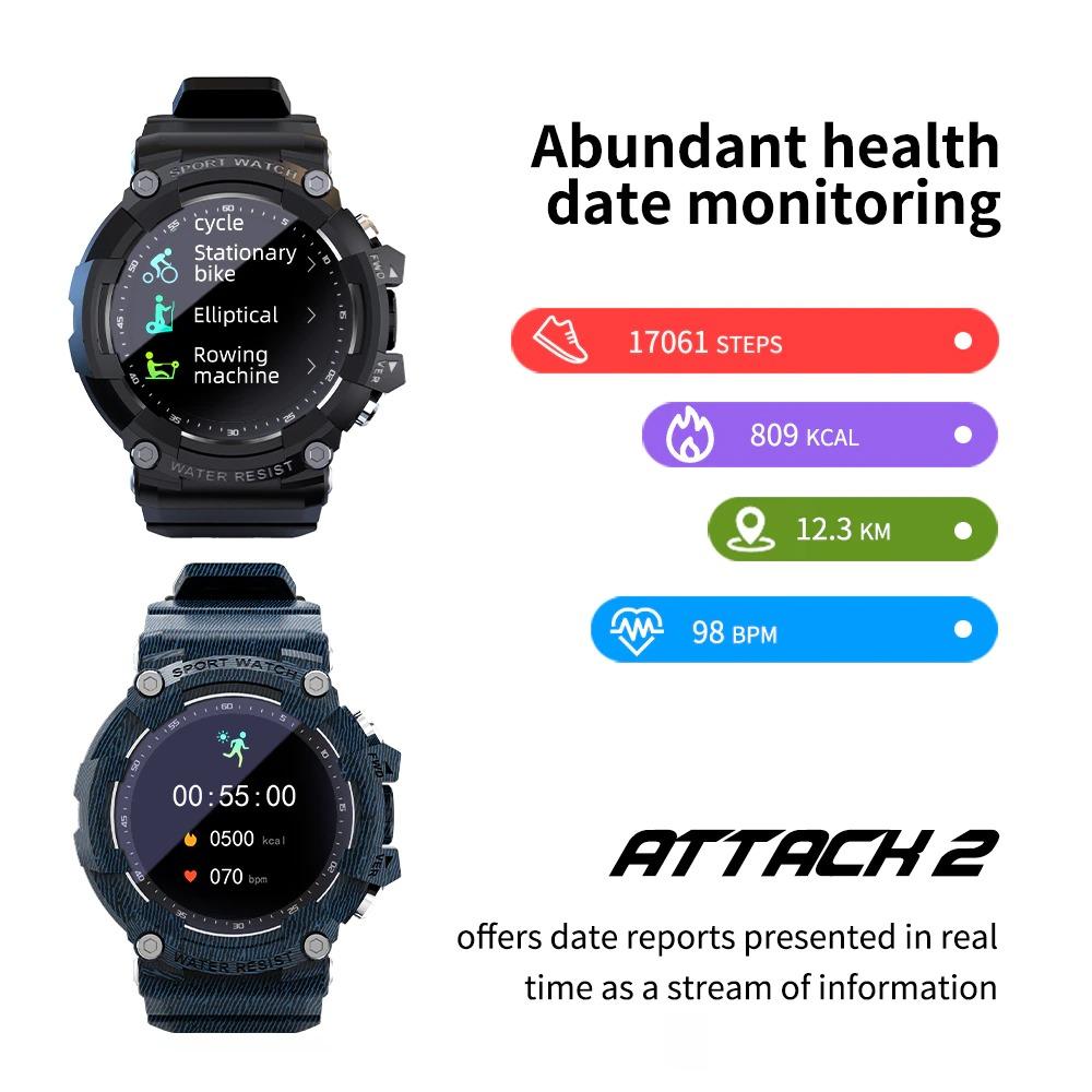 LOKMAT ATTACK 2 Smart Watch Fitness Tracker Full Touch Screen Heart Rate Monitor - A1SmartStore®
