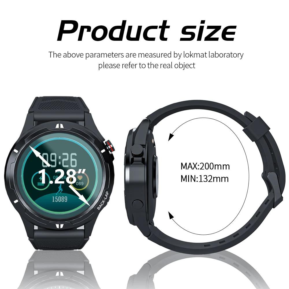LOKMAT COMET 3 Smart Watch Bluetooth Call Local Music Playback Heart Rate Tracker Messages Reminder - A1SmartStore®