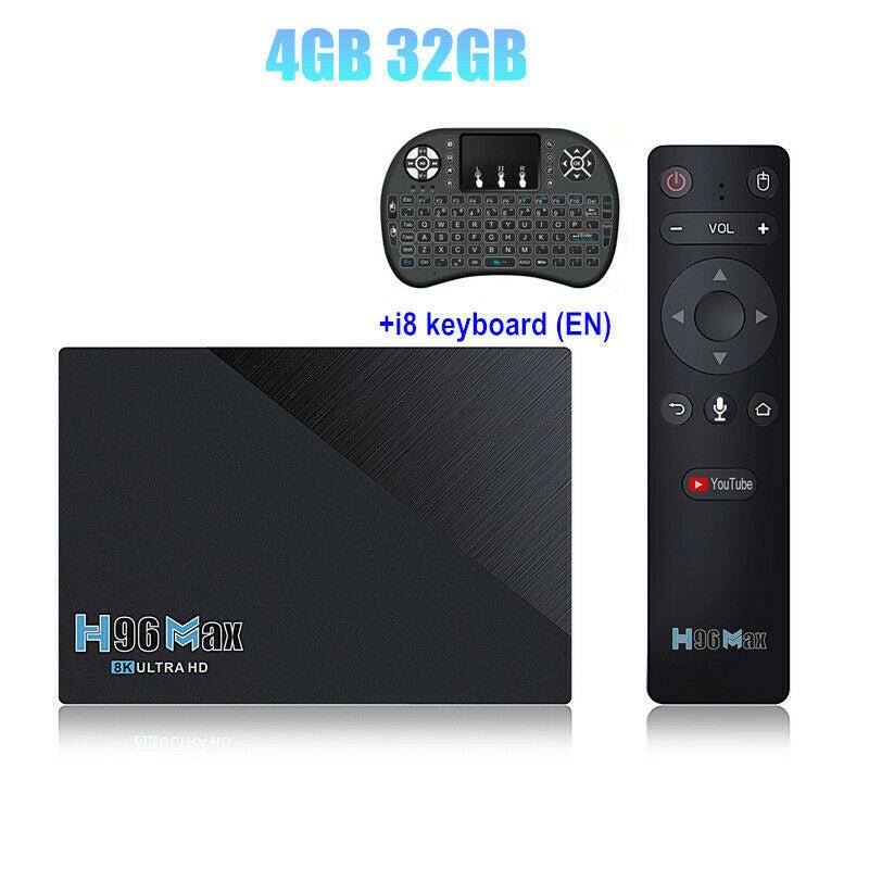 New H96 Max RK3566 Android 11.0 Smart TV Box Dual Wifi 4K H.265 Media player - A1SmartStore®