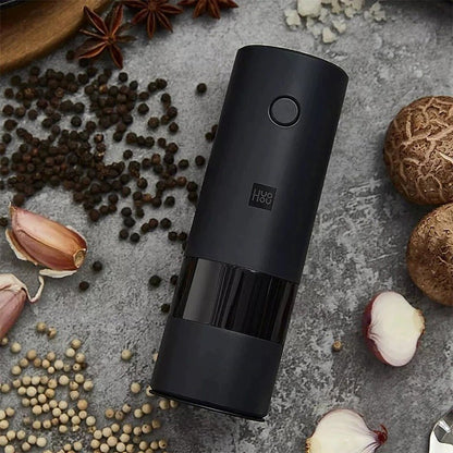 Xiaomi Youpin Huohou Electric Automatic Mill Pepper And Salt Grinder LED Light 5 Modes Peper Spice Grain Pulverizer For Cooking - A1SmartStore®
