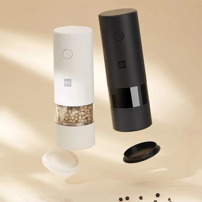 Xiaomi Youpin Huohou Electric Automatic Mill Pepper And Salt Grinder LED Light 5 Modes Peper Spice Grain Pulverizer For Cooking - A1SmartStore®