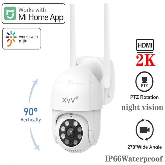 XiaoVV Smart Outdoor IP Camera P1 2K 1296P Wifi Webcam Humanoid Detect Waterproof Security Camers - A1SmartStore®